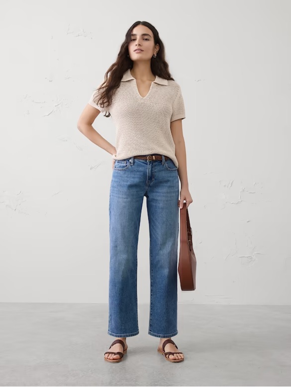 Banana republic straight leg jeans mid rise size 32 medium wash great condition